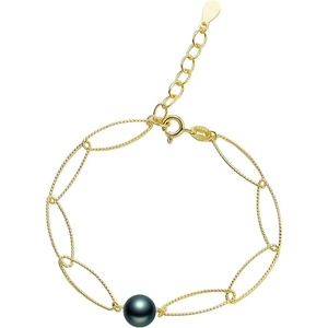 image:imageGifts for Wife Anniversary Bracelet for Women Tahitian Black Pearl Bracelet Real AAA Quality Handpicked Nature Pearls  Gifts for Mom Girlfriend Her NO11385