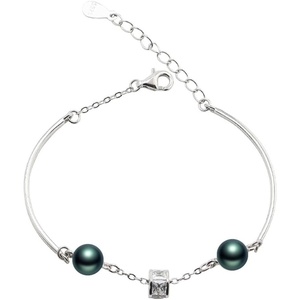 image:imageGifts for Wife Anniversary Bracelet for Women Tahitian Black Pearl Bracelet Real AAA Quality Handpicked Nature Pearls  Gifts for Mom Girlfriend Her NO11386