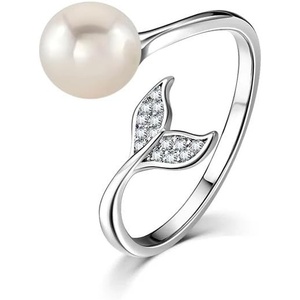 image:imageNONNYL Freshwater Cultured Pearl Rings Jewelry for Women Fashion Valentines Christmas Mothers Day Gifts Wife Mom Girlfriend Anniversary Birthday Fine Jewelry Gifts for Women Her