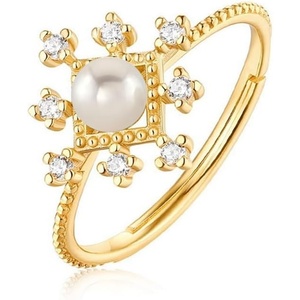 image:imageNONNYL Freshwater Cultured Pearl Rings Jewelry for Women Fashion Valentines Mothers Day Christmas Gifts Wife Mom Girlfriend Anniversary Birthday Fine Jewelry Gifts for Her