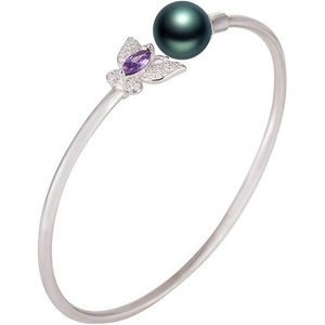 image:imageNONNYL Gifts for Wife Anniversary Bracelet for Women Tahitian Black Pearl Bracelet Real AAA Quality Handpicked Nature Pearls  Gifts for Mom Girlfriend Her NO11381