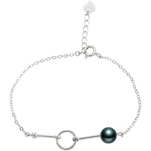 image:imageNONNYL Gifts for Wife Anniversary Bracelet for Women Tahitian Black Pearl Bracelet Real AAA Quality Handpicked Nature Pearls  Gifts for Mom Girlfriend Her NO113396