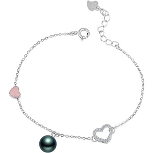image:imageNONNYL Gifts for Wife Anniversary Bracelet for Women Tahitian Black Pearl Bracelet Real AAA Quality Handpicked Nature Pearls  Gifts for Mom Girlfriend Her NO11378