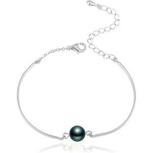 image:imageNONNYL Gifts for Wife Anniversary Bracelet for Women Tahitian Black Pearl Bracelet Real AAA Quality Handpicked Nature Pearls  Gifts for Mom Girlfriend Her NO11368