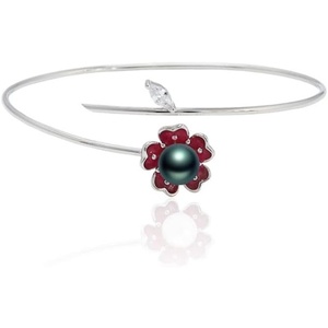 image:imageNONNYL Gifts for Wife Anniversary Bracelet for Women Tahitian Black Pearl Bracelet Real AAA Quality Handpicked Nature Pearls  Gifts for Mom Girlfriend Her NO11374