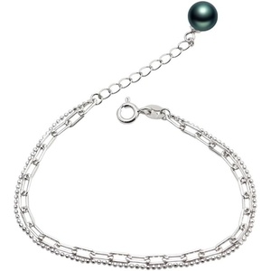 image:imageNONNYL Gifts for Wife Anniversary Bracelet for Women Tahitian Black Pearl Bracelet Real AAA Quality Handpicked Nature Pearls  Gifts for Mom Girlfriend Her NO11389