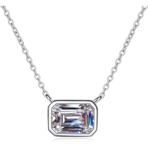 image:imageNONNYL Necklace S925 Sterling Silver Mosang Diamond Pendant Gifts for Women  Collarbone Necklaces Christmas Gifts Jewelry