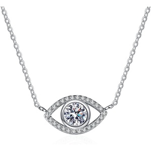 image:imageNONNYL Necklace S925 Sterling Silver Mosang Diamond Pendant Gifts for Women  Collarbone Necklaces Christmas Gifts Jewelry for Wife