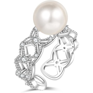 image:imageNONNYL Pearl ringsGifts for Women WifeGift for Wife Wedding Birthday Anniversary JewelryMom Girlfriend Her Mothers Day Gifts for Mom Women Valentines Day Christmas Day Gifts NO004