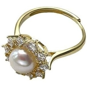 image:imageNONNYL Pearl ringsGifts for Women WifeGift for Wife Wedding Birthday Anniversary JewelryMom Girlfriend Her Mothers Day Gifts for Mom Women Valentines Day Christmas Day Gifts NO033