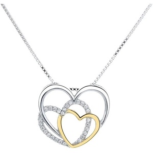image:imageNONNYL S925 Sterling Silver Heart Pendant Necklaces for Women Christmas Gifts for Wife Mom Girlfriend Anniversary Birthday Fine Jewelry Gifts for Her
