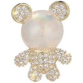 image:imageGifts for Wife Anniversary Brooch for Women Pearl Brooch Real 910mm AAA Quality Handpicked Nature Pearls and D Color Moissanite  Gifts for Mom Girlfriend Her NO11417