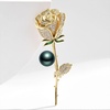 image:imageBlack Tahiti Pearl Brooch Broches Jewelry For Women Fashion Christmas Gifts Wife Mom Girlfriend Anniversary Birthday Fine Jewelry Gifts for Her NO11326