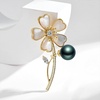 image:imageBlack Tahiti Pearl Brooch Broches Jewelry For Women Fashion Christmas Gifts Wife Mom Girlfriend Anniversary Birthday Fine Jewelry Gifts for Her NO11336