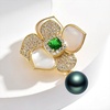 image:imageBlack Tahiti Pearl Brooch Broches Jewelry For Women Fashion Christmas Gifts Wife Mom Girlfriend Anniversary Birthday Fine Jewelry Gifts for Her NO11341