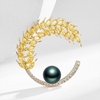 image:imageBlack Tahiti Pearl Brooch Broches Jewelry For Women Fashion Christmas Gifts Wife Mom Girlfriend Anniversary Birthday Fine Jewelry Gifts for Her NO11349