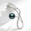 image:imageBlack Tahiti Pearl Brooch Broches Jewelry For Women Fashion Christmas Gifts Wife Mom Girlfriend Anniversary Birthday Fine Jewelry Gifts for Her NO11342