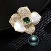 image:imageBlack Tahiti Pearl Brooch Broches Jewelry For Women Fashion Christmas Gifts Wife Mom Girlfriend Anniversary Birthday Fine Jewelry Gifts for Her NO11341