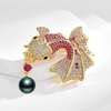 image:imageBlack Tahiti Pearl Brooch Broches Jewelry For Women Fashion Christmas Gifts Wife Mom Girlfriend Anniversary Birthday Fine Jewelry Gifts for Her NO11348
