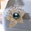 image:imageBlack Tahiti Pearl Brooch Broches Jewelry For Women Fashion Christmas Gifts Wife Mom Girlfriend Anniversary Birthday Fine Jewelry Gifts for Her NO11357