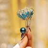 image:imageBlack Tahiti Pearl Brooch Broches Jewelry For Women Fashion Christmas Gifts Wife Mom Girlfriend Anniversary Birthday Fine Jewelry Gifts for Her NO11359