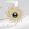 image:imageBlack Tahiti Pearl Brooch Broches Jewelry For Women Fashion Christmas Gifts Wife Mom Girlfriend Anniversary Birthday Fine Jewelry Gifts for Her NO11350