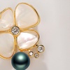 image:imageBlack Tahiti Pearl Brooch Broches Jewelry For Women Fashion Christmas Gifts Wife Mom Girlfriend Anniversary Birthday Fine Jewelry Gifts for Her NO11367