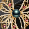 image:imageBlack Tahiti Pearl Brooch Broches Jewelry For Women Fashion Christmas Gifts Wife Mom Girlfriend Anniversary Birthday Fine Jewelry Gifts for Her NO11372