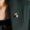 image:imageGifts for Wife Anniversary Brooch for Women Pearl Brooch Real 910mm AAA Quality Handpicked Nature Pearls and D Color Moissanite  Gifts for Mom Girlfriend Her NO11427