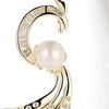 image:imageGifts for Wife Anniversary Brooch for Women Pearl Brooch Real 910mm AAA Quality Handpicked Nature Pearls and D Color Moissanite  Gifts for Mom Girlfriend Her NO11395