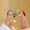 image:imageGifts for Wife Anniversary Brooch for Women Pearl Brooch Real 910mm AAA Quality Handpicked Nature Pearls and D Color Moissanite  Gifts for Mom Girlfriend Her NO11384