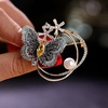 image:imageGifts for Wife Anniversary Brooch for Women Pearl Brooch Real 910mm AAA Quality Handpicked Nature Pearls and D Color Moissanite  Gifts for Mom Girlfriend Her NO11351