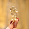 image:imageGifts for Wife Anniversary Brooch for Women Pearl Brooch Real 910mm AAA Quality Handpicked Nature Pearls and D Color Moissanite  Gifts for Mom Girlfriend Her NO11366