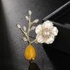 image:imageGifts for Wife Anniversary Brooch for Women Pearl Brooch Real 910mm AAA Quality Handpicked Nature Pearls and D Color Moissanite  Gifts for Mom Girlfriend Her NO11354