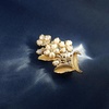 image:imageGifts for Wife Anniversary Brooch for Women Pearl Brooch Real 910mm AAA Quality Handpicked Nature Pearls and D Color Moissanite  Gifts for Mom Girlfriend Her NO11433