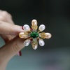 image:imageGifts for Wife Anniversary Brooch for Women Pearl Brooch Real 910mm AAA Quality Handpicked Nature Pearls and D Color Moissanite  Gifts for Mom Girlfriend Her NO11411
