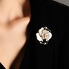 image:imageGifts for Wife Anniversary Brooch for Women Pearl Brooch Real 910mm AAA Quality Handpicked Nature Pearls and D Color Moissanite  Gifts for Mom Girlfriend Her NO11361