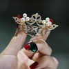 image:imageGifts for Wife Anniversary Brooch for Women Pearl Brooch Real 910mm AAA Quality Handpicked Nature Pearls and D Color Moissanite  Gifts for Mom Girlfriend Her NO11404