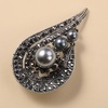 image:imageGifts for Wife Anniversary Brooch for Women Pearl Brooch Real 910mm AAA Quality Handpicked Nature Pearls and D Color Moissanite  Gifts for Mom Girlfriend Her NO11421