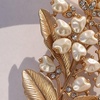image:imageGifts for Wife Anniversary Brooch for Women Pearl Brooch Real 910mm AAA Quality Handpicked Nature Pearls and D Color Moissanite  Gifts for Mom Girlfriend Her NO11433