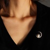 image:imageGifts for Wife Anniversary Brooch for Women Pearl Brooch Real 910mm AAA Quality Handpicked Nature Pearls and D Color Moissanite  Gifts for Mom Girlfriend Her NO11387