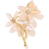image:imageGifts for Wife Anniversary Brooch for Women Pearl Brooch Real 910mm AAA Quality Handpicked Nature Pearls and D Color Moissanite  Gifts for Mom Girlfriend Her NO11407