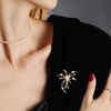 image:imageGifts for Wife Anniversary Brooch for Women Pearl Brooch Real 910mm AAA Quality Handpicked Nature Pearls and D Color Moissanite  Gifts for Mom Girlfriend Her NO11371