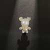 image:imageGifts for Wife Anniversary Brooch for Women Pearl Brooch Real 910mm AAA Quality Handpicked Nature Pearls and D Color Moissanite  Gifts for Mom Girlfriend Her NO11417