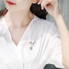 image:imageGifts for Wife Anniversary Brooch for Women Pearl Brooch Real 910mm AAA Quality Handpicked Nature Pearls and D Color Moissanite  Gifts for Mom Girlfriend Her NO11416