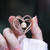 image:imageGifts for Wife Anniversary Brooch for Women Pearl Brooch Real 910mm AAA Quality Handpicked Nature Pearls and D Color Moissanite  Gifts for Mom Girlfriend Her NO11397