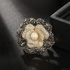 image:imageGifts for Wife Anniversary Brooch for Women Pearl Brooch Real 910mm AAA Quality Handpicked Nature Pearls and D Color Moissanite  Gifts for Mom Girlfriend Her NO11365