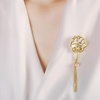 image:imageGifts for Wife Anniversary Brooch for Women Pearl Brooch Real 910mm AAA Quality Handpicked Nature Pearls and D Color Moissanite  Gifts for Mom Girlfriend Her NO11358