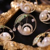image:imageGifts for Wife Anniversary Brooch for Women Pearl Brooch Real 910mm AAA Quality Handpicked Nature Pearls and D Color Moissanite  Gifts for Mom Girlfriend Her NO11437