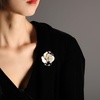 image:imageGifts for Wife Anniversary Brooch for Women Pearl Brooch Real 910mm AAA Quality Handpicked Nature Pearls and D Color Moissanite  Gifts for Mom Girlfriend Her NO11361